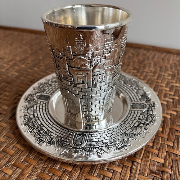 Karshi Other New Karshi Jerusalem Kiddush Sabbath Holiday Cup And